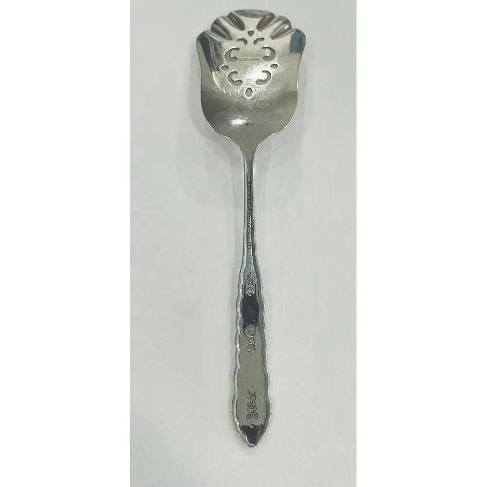 Oneida Pie Server FLORAL BOUQUET Stainless Distinction Silverware Flatware‎